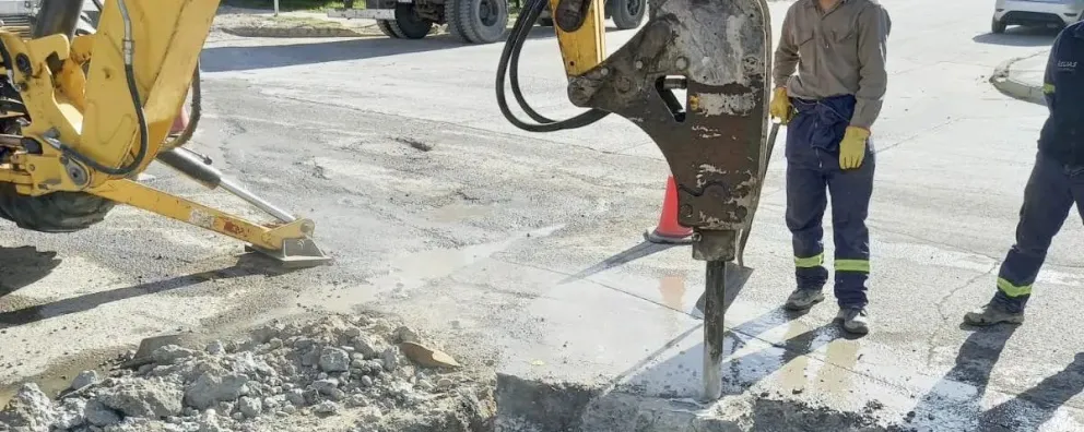 Avanzan los trabajos del Plan Director Cloacal en Roca