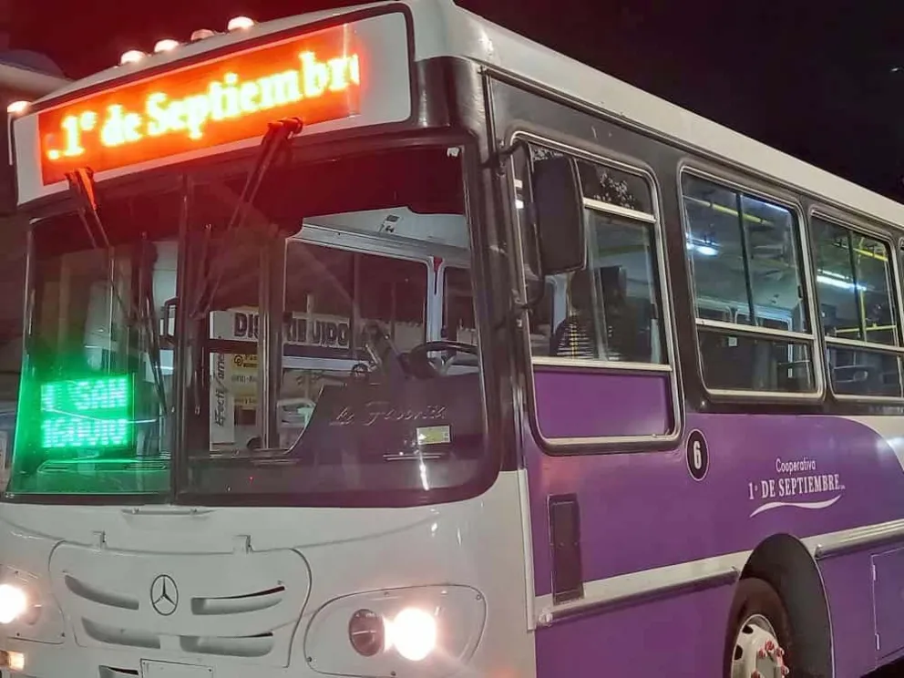 Por hoy no funcionaran los colectivos de la cooperativa 1° de Septiembre