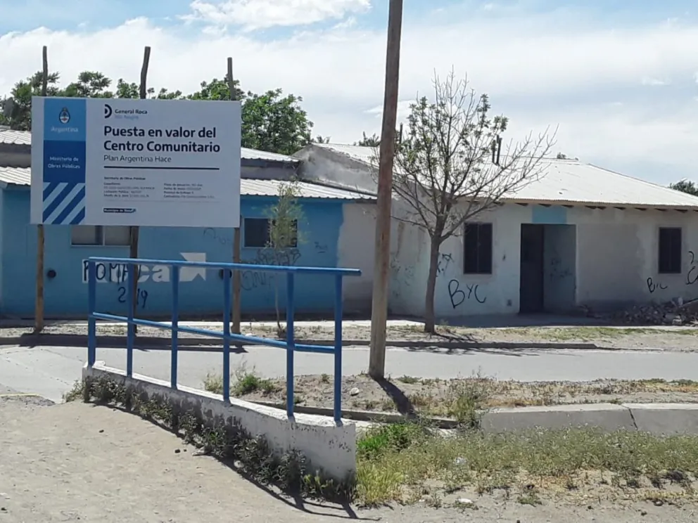 Así avanza la obra para ampliar y remodelar el centro comunitario La Rosadita