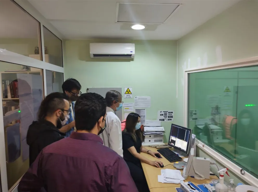 Se realizó la primera tomografía de restos fósiles en la provincia