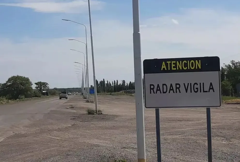 Un nuevo radar de control de velocidad comenzó a funcionar hoy en el Alto Valle