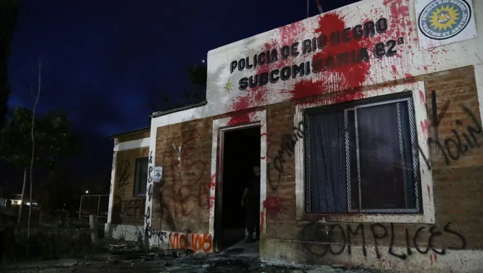 Foto gentileza. Así quedó la fachada de la Subcomisaría 82