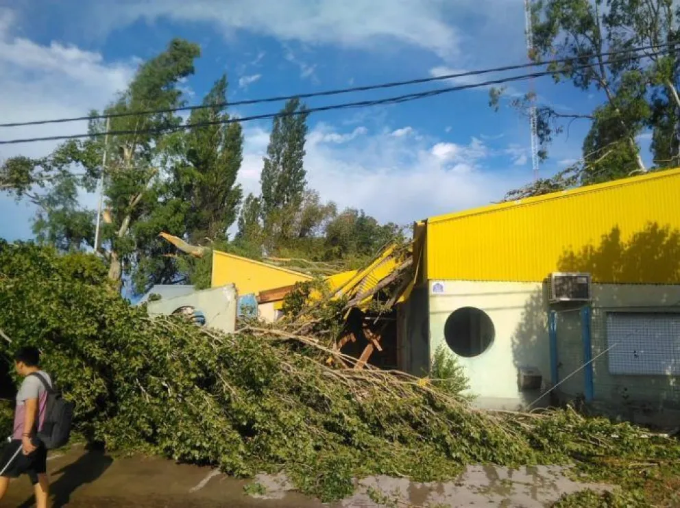 La tormenta llegó al Alto Valle y en algunos sectores golpeó fuerte