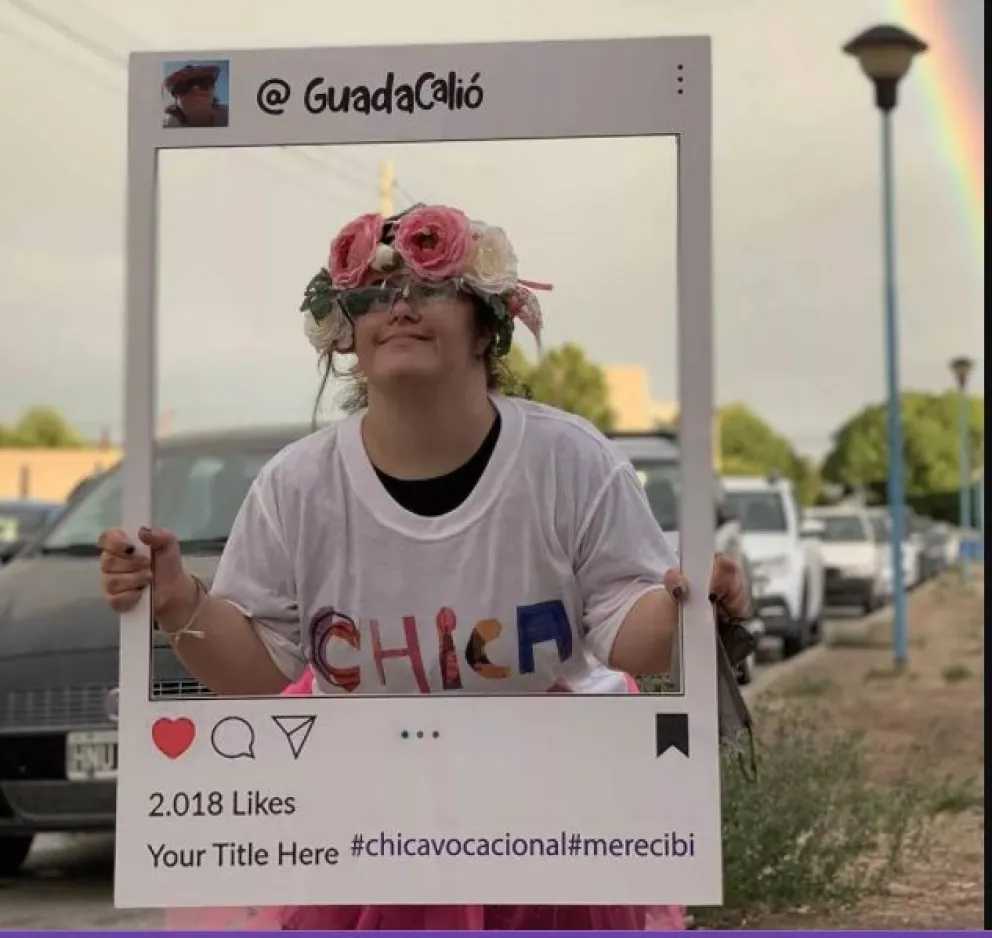 Guadalupe es una orgullosa diplomada en Proyección Visual