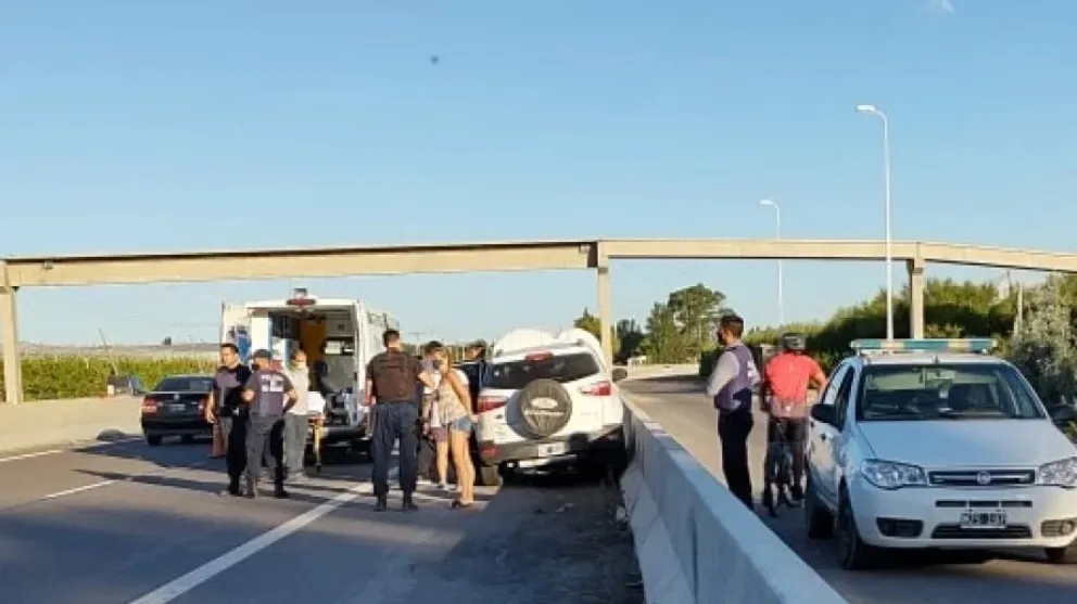 Se descompensó y chocó en la Ruta 22