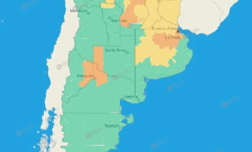 El Servicio Meteorológico Nacional emitió un alerta naranja por altas temperaturas para la región