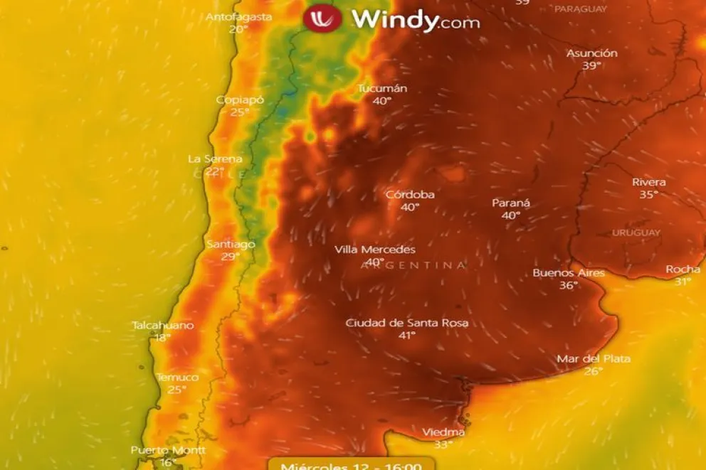 Mirá lo caluroso que llegará a estar hoy