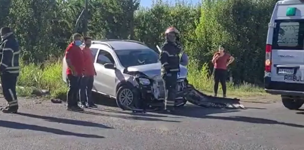 Siniestro vial en Ruta Chica a la altura de Guerrico dejó a una mujer herida