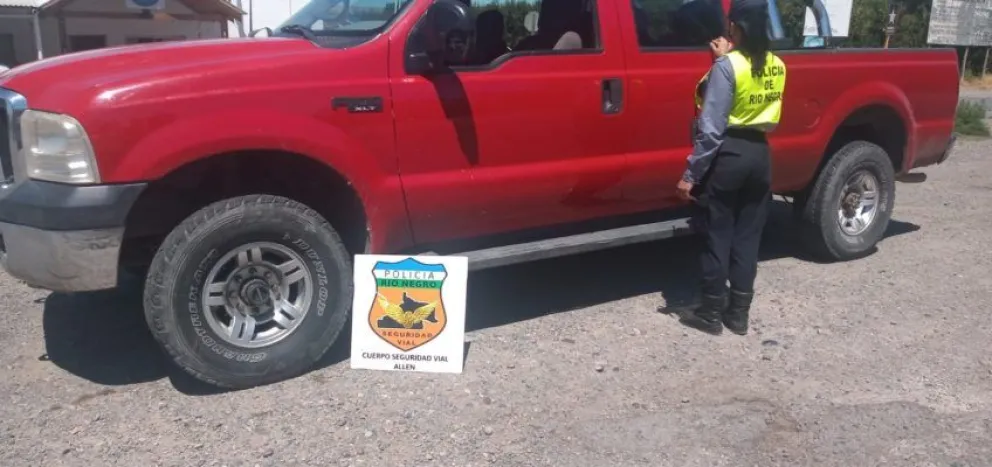 Otro vehículo con pedido de captura de Neuquén fue retenido por el cuerpo de seguridad vial