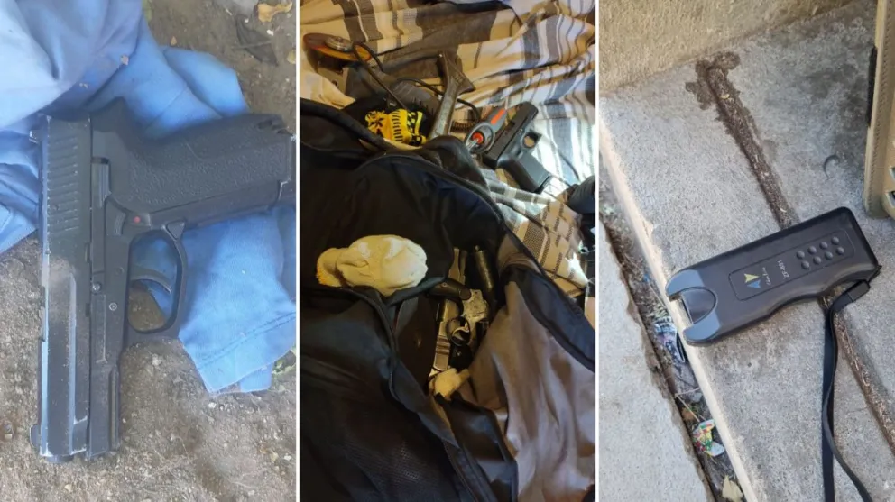 Durante un allanamiento en Roca secuestraron armas de fuego y plantas de marihuana