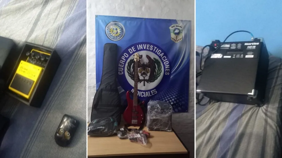 Alivio para la familia: hallaron instrumentos que fueron robados con inhibidores de alarma
