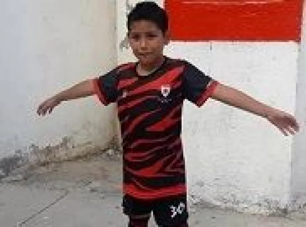 Messi está jugando su primer Mundialito Infantil en la ciudad