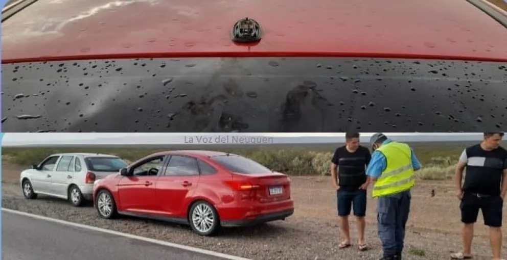 El susto de su vida: viajaba por la Ruta 22 y le cayó un rayo encima 