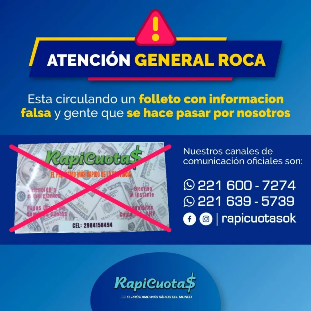 Financiera alerta sobre ofertas "truchas" de créditos utilizando su marca