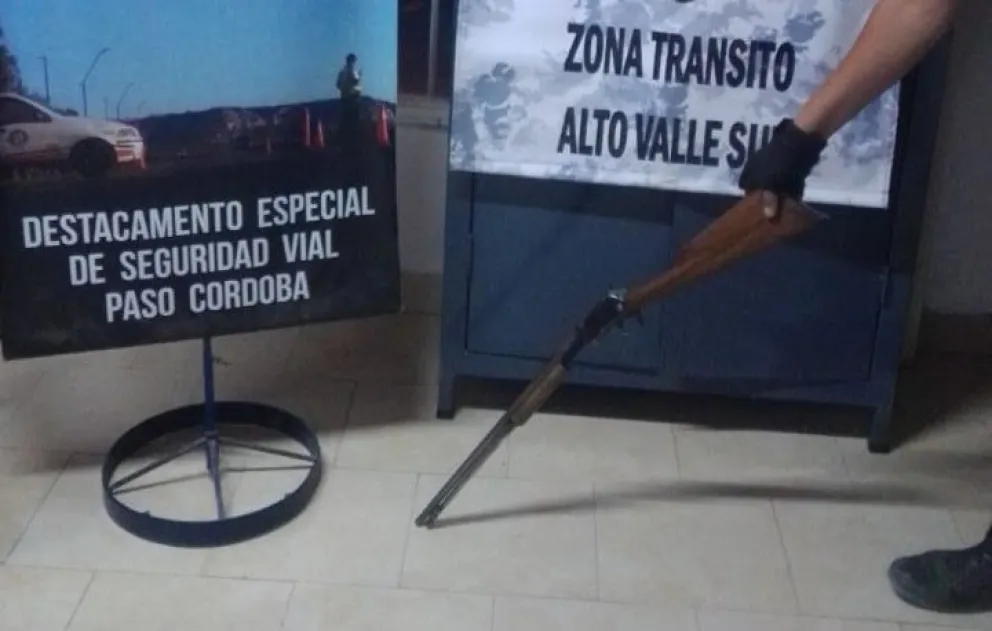 Secuestraron un arma de fuego en un control policial de Paso Córdoba