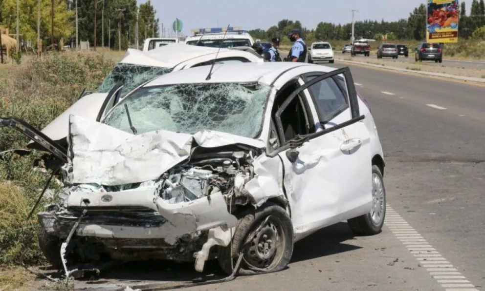 Tras 18 días internado, falleció el conductor de un auto que chocó en la Ruta 22