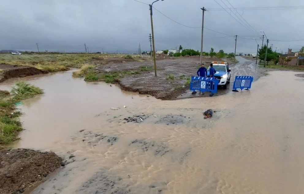 ¿En qué barrios trabajó el Municipio durante el temporal?