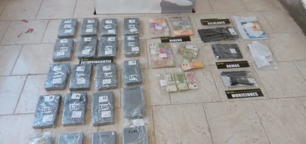 Narcotráfico: Tres allanamientos, cuatro detenidos y 21 kilos de cocaína incautados