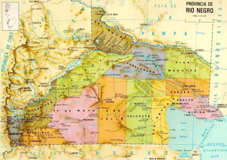 Mapa General Roca 60 años de la provincialización de Río Negro | ANR :: Agencia de ...
