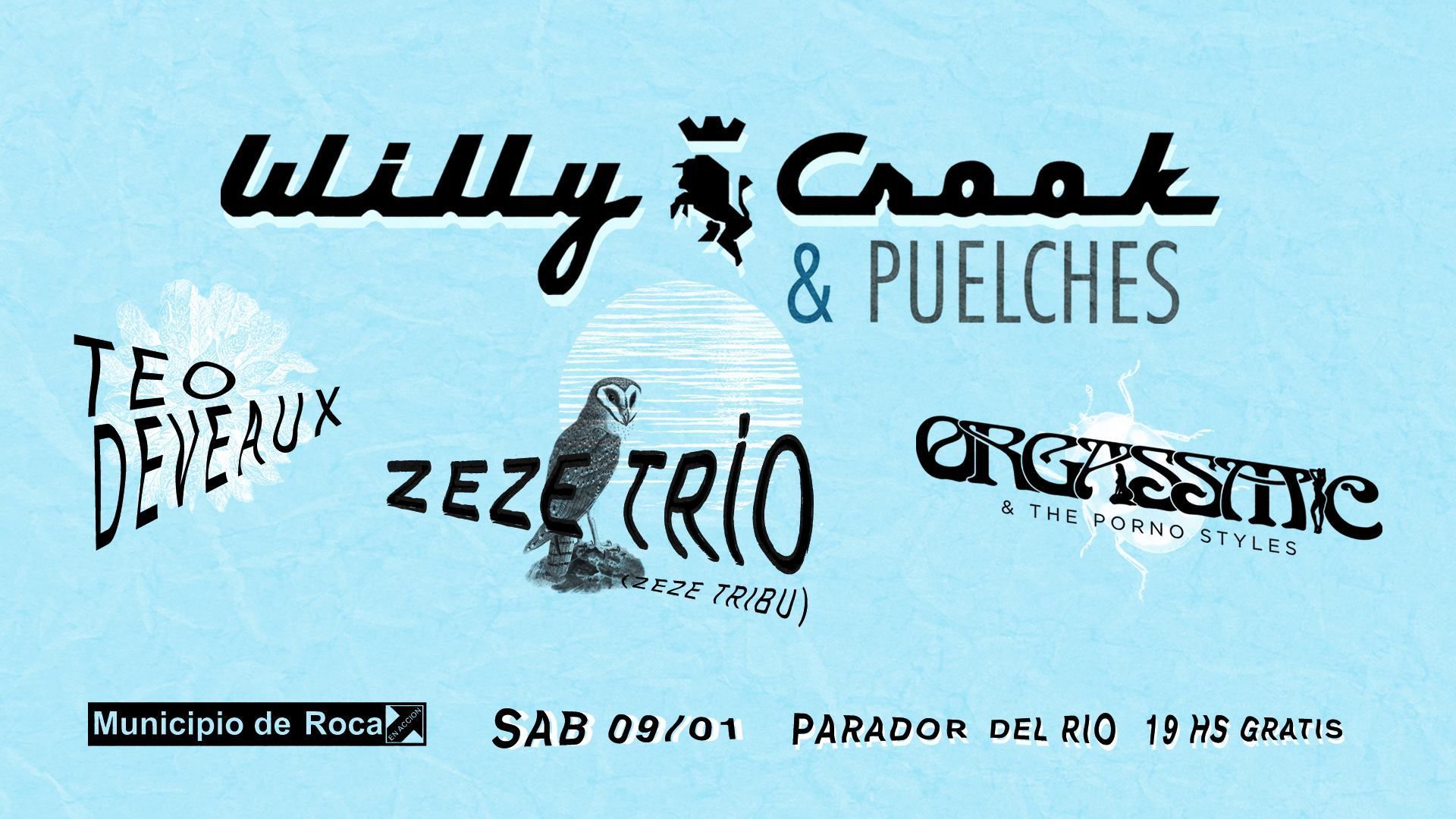 Willy Crook llega a Roca: funk rock a orillas del río Negro | ANR ::  Agencia de Noticias Roca - Diario online con noticias e información de Roca.