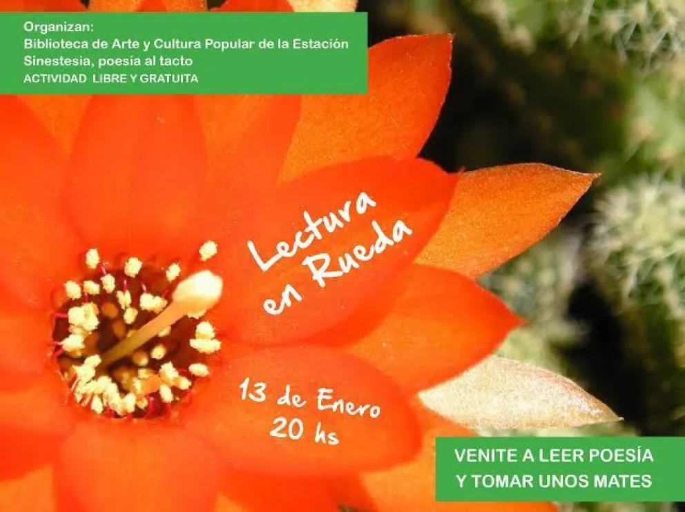 Comienza el ciclo "Lectura en rueda, poesía que encuentra"