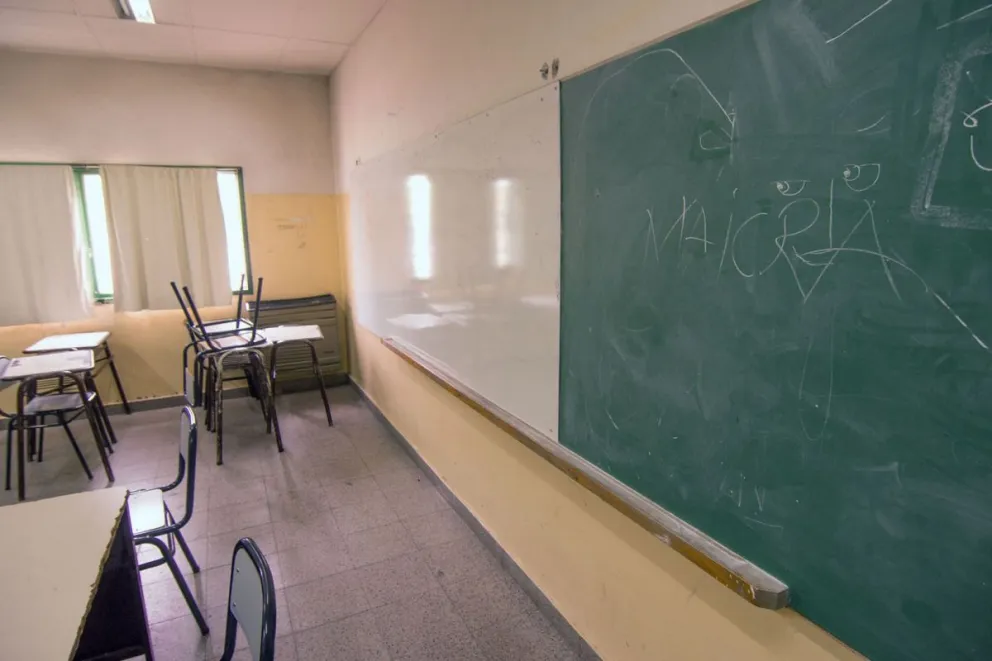 Se desarrolla hoy la primera de las dos jornadas de paro definidas por Unter para rechazar entre otras cosas la declaración de la Educación como servicio estratégico esencial. Foto (Archivo).