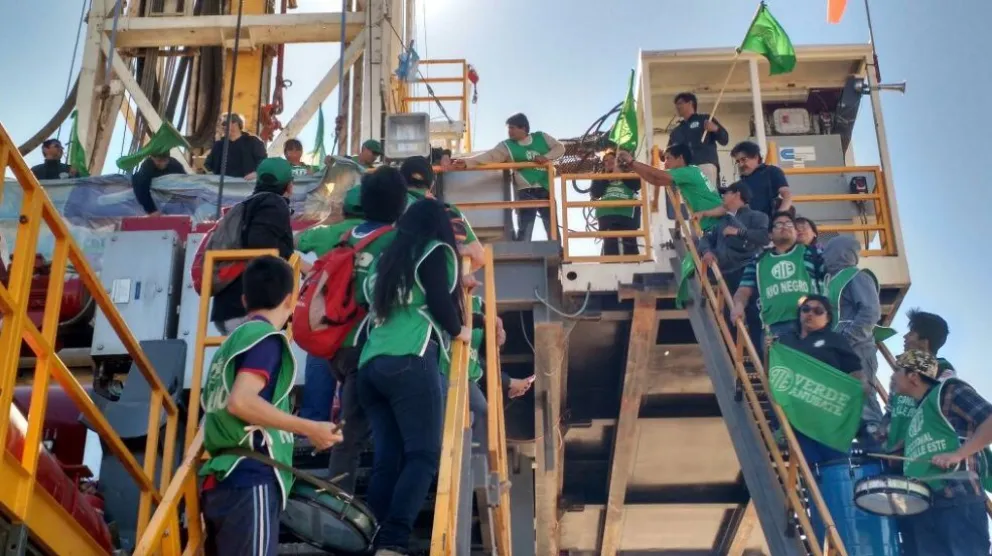 El hecho ocurrió ayer en el marco de una protesta nacional con paro de ATE.