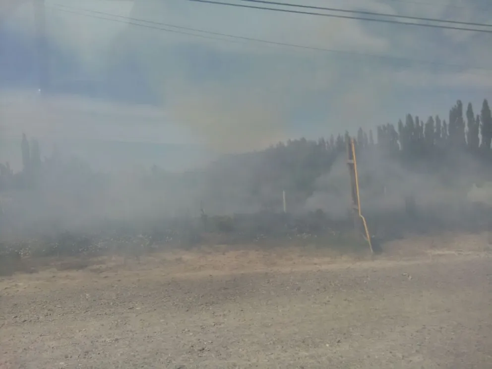 Jornada complicada para bomberos: Quema de pastizales que complicó la asistencia en el CAINA de Alfonsina