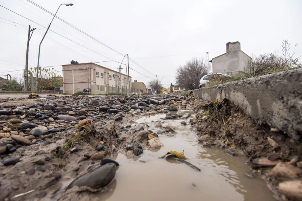 Mano de obra y maquinarias: Reconstrución de calles en Roca 