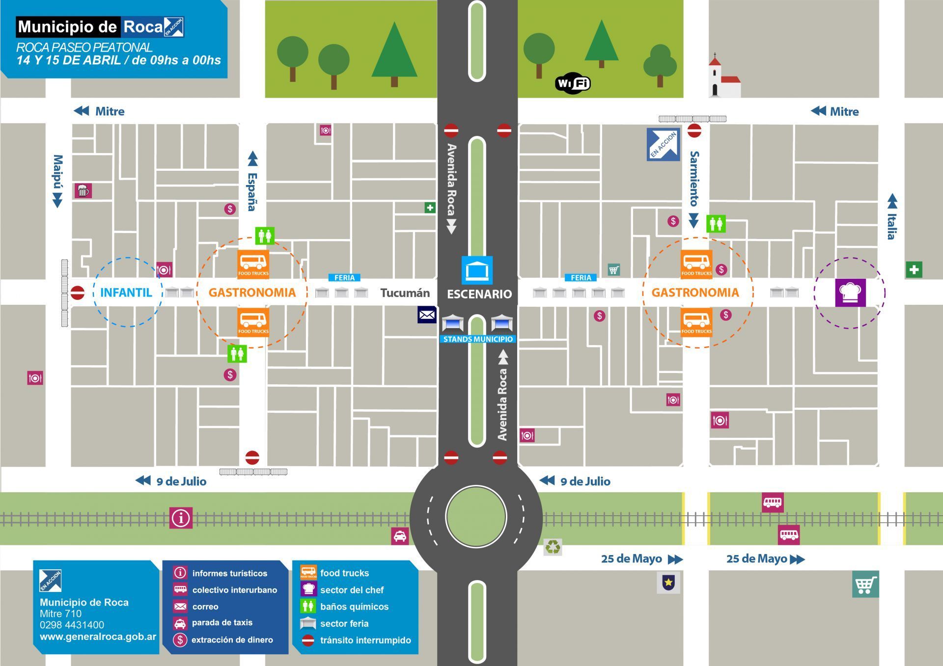 Este Es El Mapa Del Paseo Durante El Fin De Semana Anr Agencia De Noticias Roca Diario