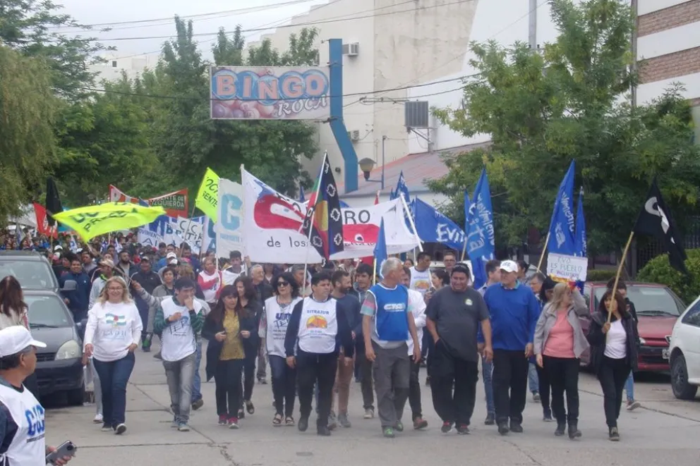 Este 12 de octubre habrá una jornada de lucha en todo Río Negro 