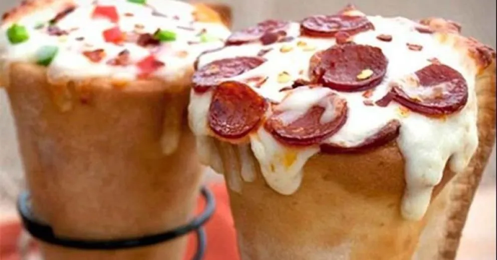 ¡Facilísimo!: aprendé a preparar el famoso "cono pizza"