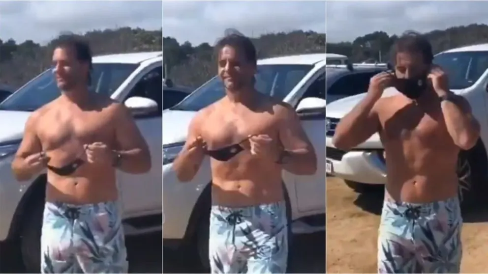 Estallaron los memes: Luis Lacalle Pou fue a la playa y revolucionó las redes