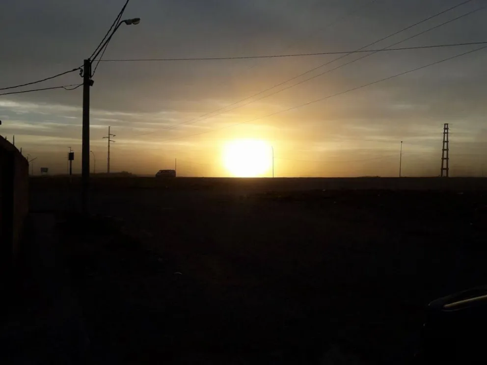 Se esperan vientos del sector oeste con velocidades entre 40 y 60 km/h.